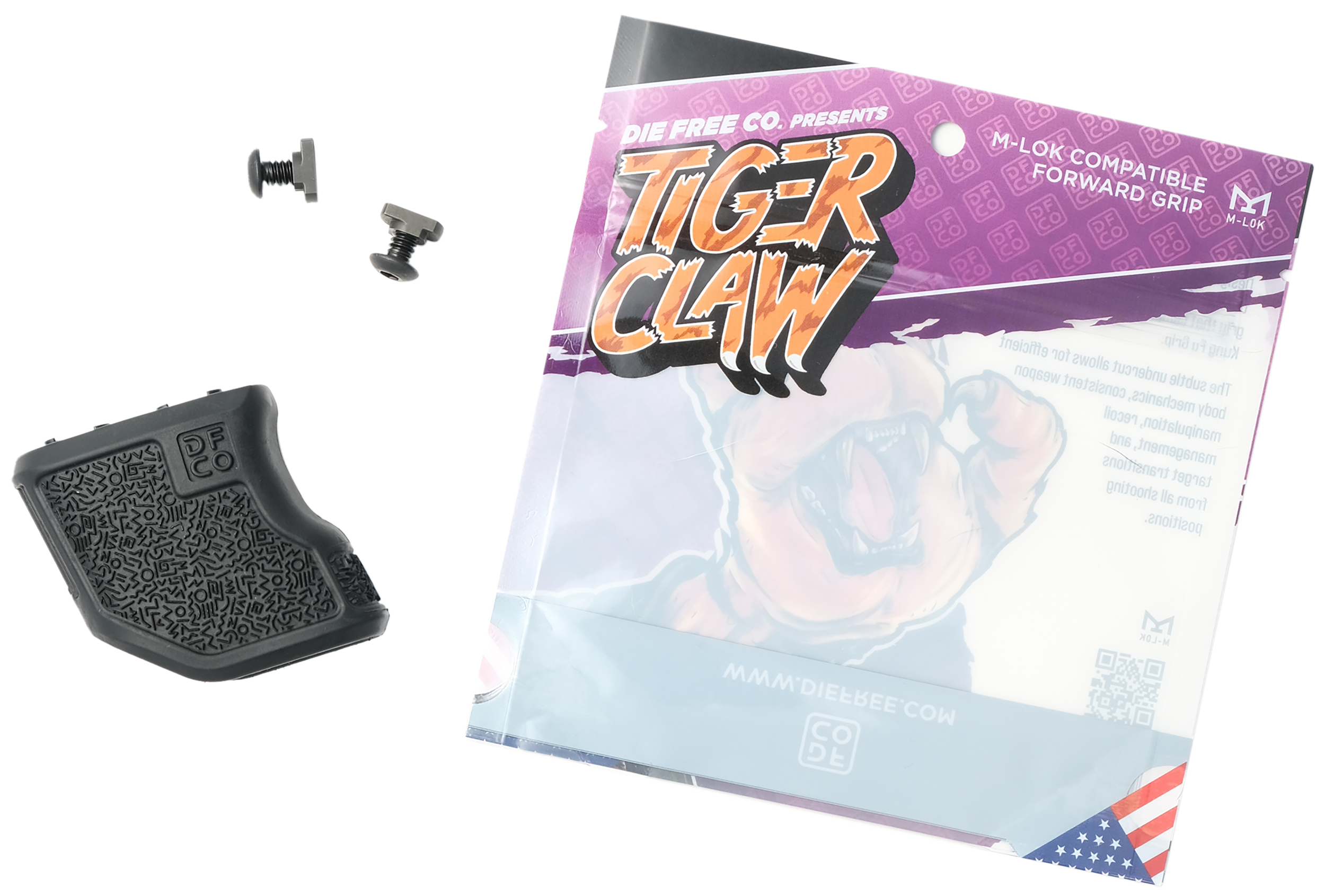 Die Free Co Tiger Claw M-LOK Foregrip, Black - image 4 of 7