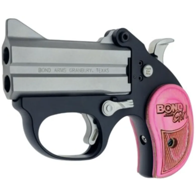 Bond Arms Stinger Girl .380 ACP Derringer 3" Pink Grips