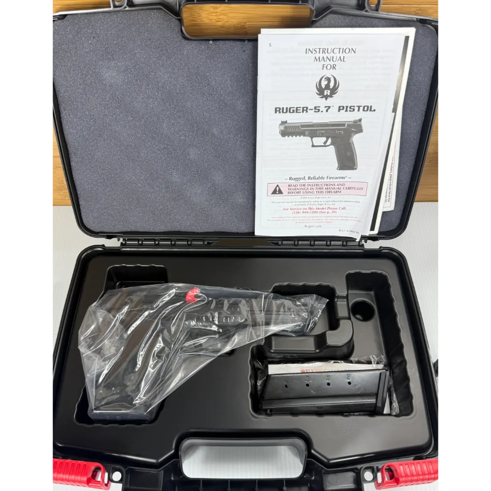 Ruger 5.7 5.7x28mm Pistol 5" Black 20+1 with 2 Mags