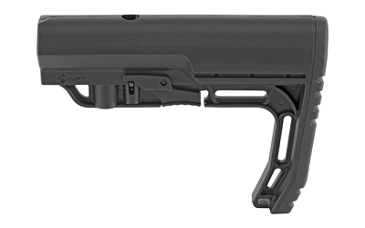 Mission First Tactical Battlelink Minimalist Stock - Collapsible Black Polymer for AR-15, M16, M4
