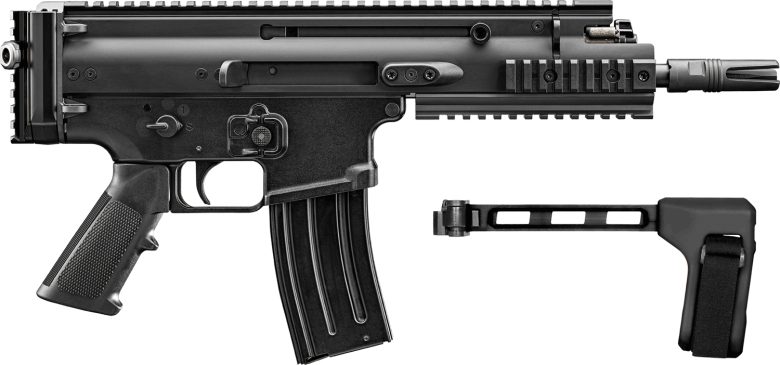 FN SCAR 15P 5.56x45 10+1 7.5" Black Anodized SB Brace