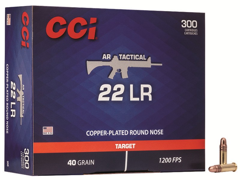 CCI .22 LR AR Tactical 40gr CPRN 300rd