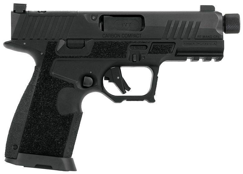 Kimber Mfg.,inc 3800018 R7 Mako Carbon Compact TFS OR 9mm 15+1 4.42" FNC Stainless Steel Slide Molded Stippling Interchangeable Modular Backstrap Grip