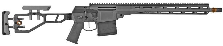 Q LLC FIX6516INGRY The Fix 6.5 Creedmoor 10+1 16" Lightweight Threaded Barrel, Aluminum Receiver w/Picatinny Rail, Free Floating Q-Sert Handguard, Black Folding Adjustable Folding Stock