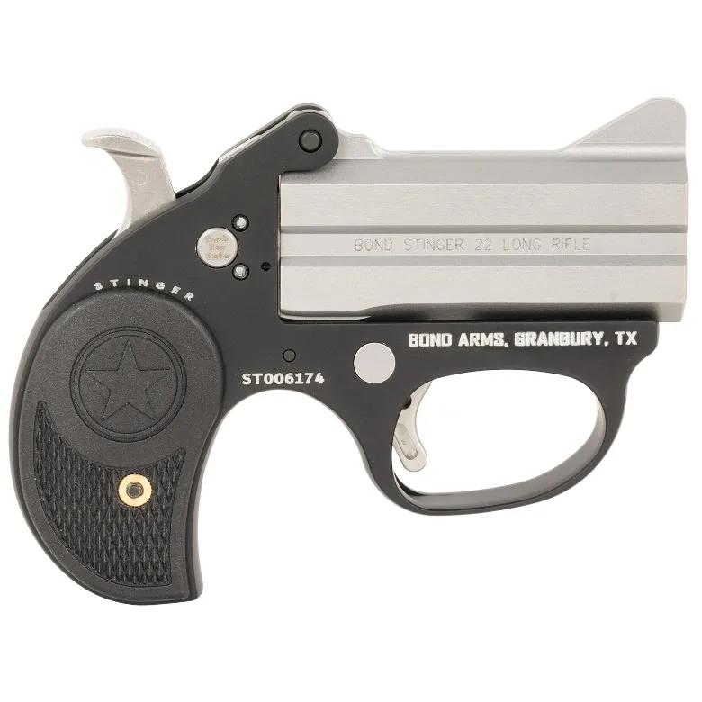 Bond Arms Stinger Black .22 LR Derringer 3" Stainless Barrel