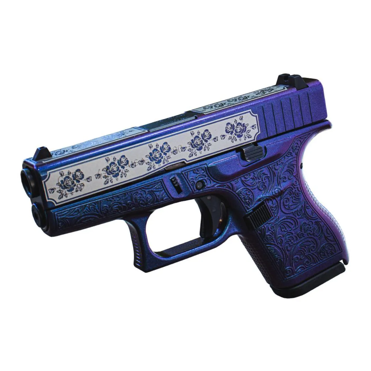 Glock 42 Glock & Roses .380 ACP Mongoose Purple 6-Round Pistol