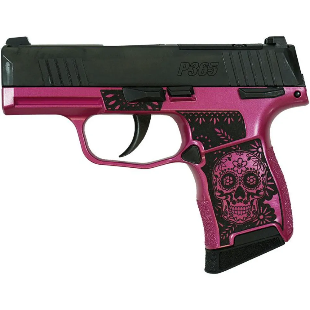 Sig P365 .380 Sugar Skull Pink Medusa 3.1" 10rd (2) MS Exclusive