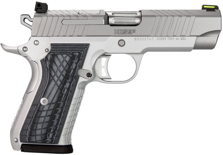 Kimber KDS9C 9mm 4.09" 10+1 Silver Slide G10 Crosshatch Grip