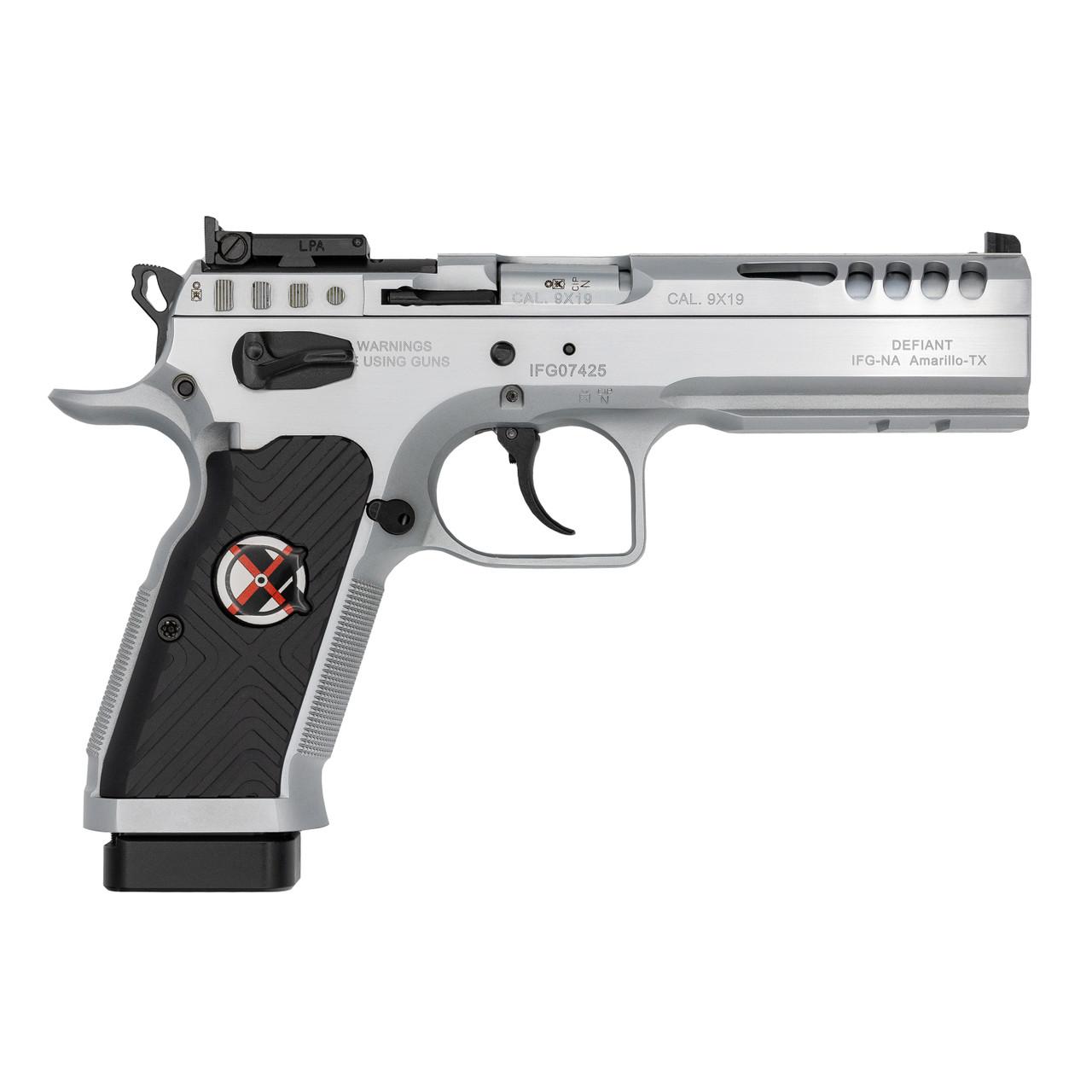 IFG Tanfoglio Stock Master Xtreme Handgun 9mm Luger 17rd Magazine(4) 4.45" Barrel Chrome