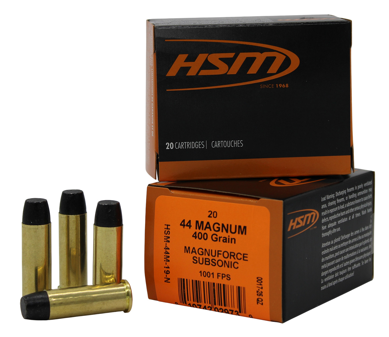 HSM 44M19N 44MAG 400GR HCLFN 20/20