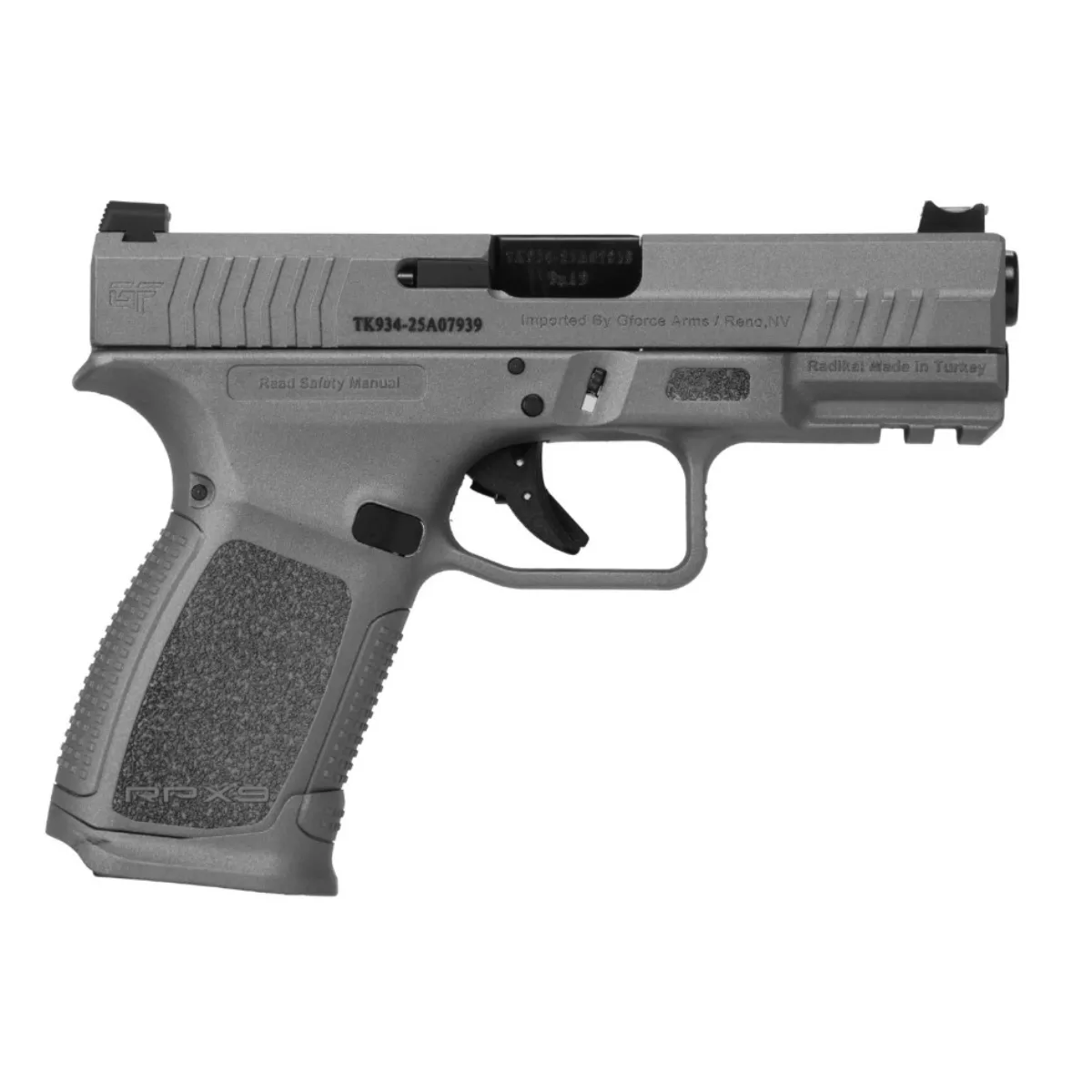 GFORCE ARMS RPX3C9 EXODUS 9MM 4" FULL GREY 15+1 PISTOL