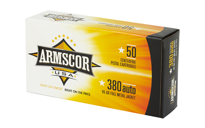 ARMSCOR 380ACP 95GR FMJ 50/1000