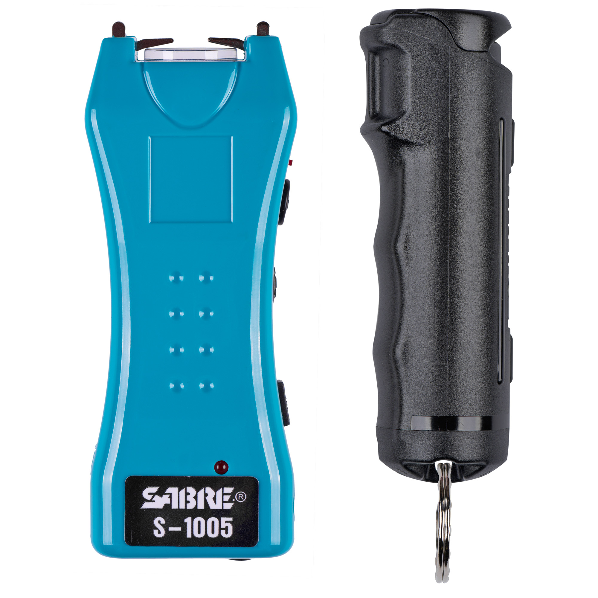 Sabre S-1005-TQ Stun Gun with F15-BKOC Pepper Spray, Turquoise/Black