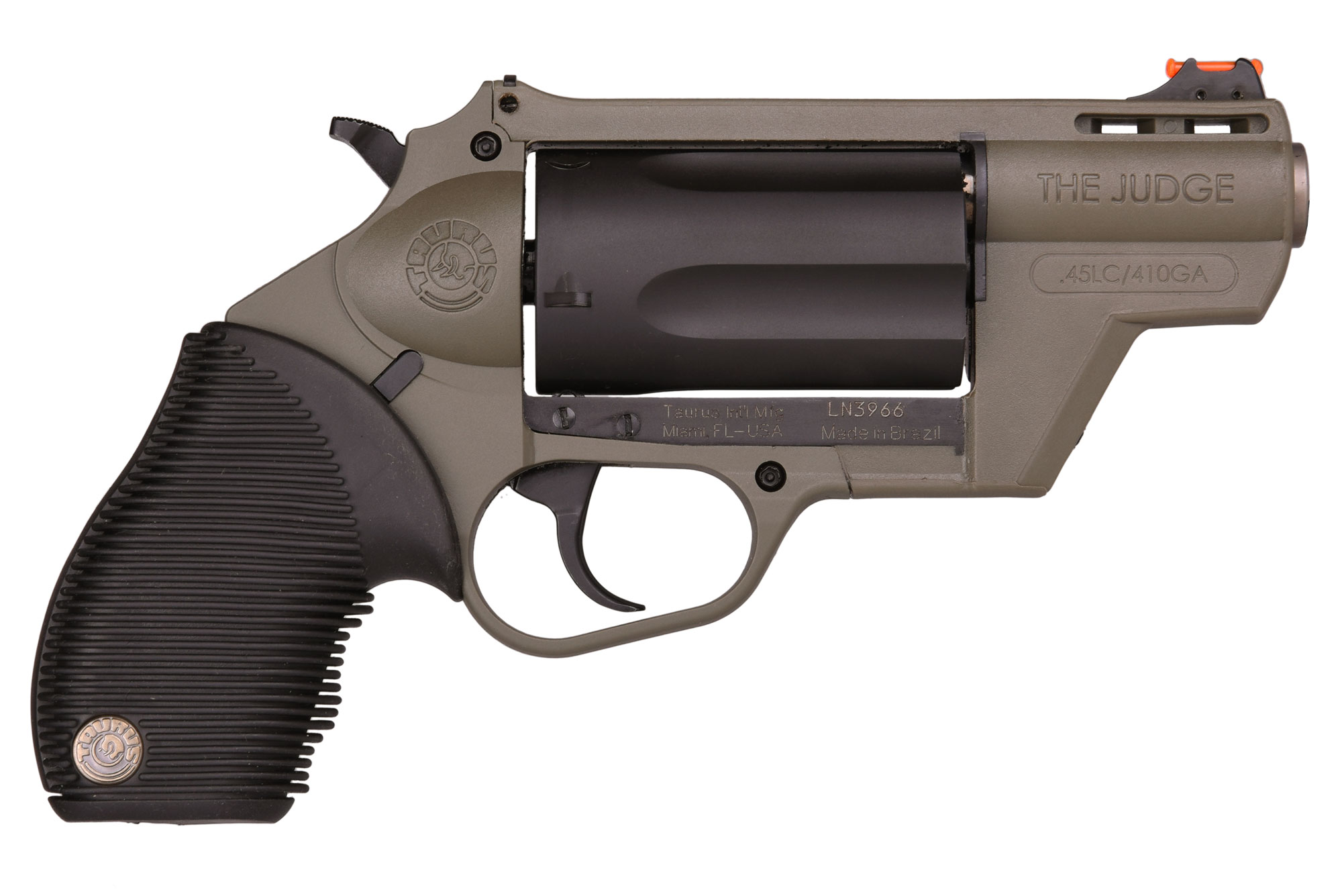 Taurus Public Defender 410/45LC Revolver 2" Barrel OD Green Frame
