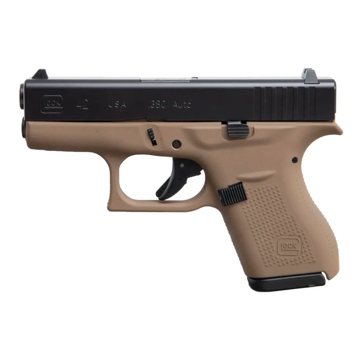 Glock 42 USA .380 Auto Dark Earth Frame & Black 3.26″ Pistol