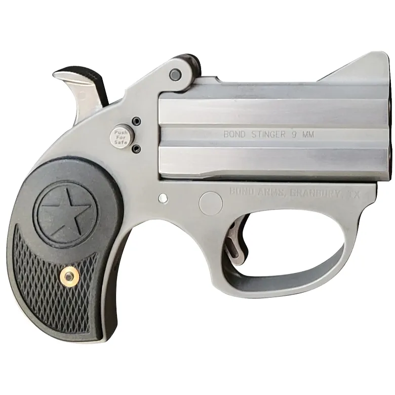 Bond Arms Stinger Rough Stainless 9mm Derringer 3" 2-Shot