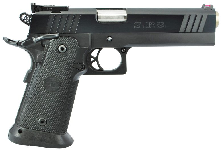 TriStar 85675 SPS Pantera 1911 9mm Luger 18+1, 5" Stainless Steel Barrel, Black Chrome Serrated Steel Slide, Black Steel Frame w/Beavertail, Black Polymer Grip