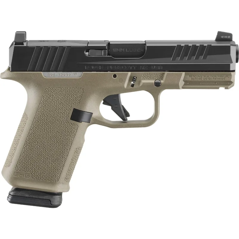 Ruger RXM FDE 9mm 4" Optic-Ready Tritium Sight 15+1 Flat Trigger FDE Cerakote Pistol