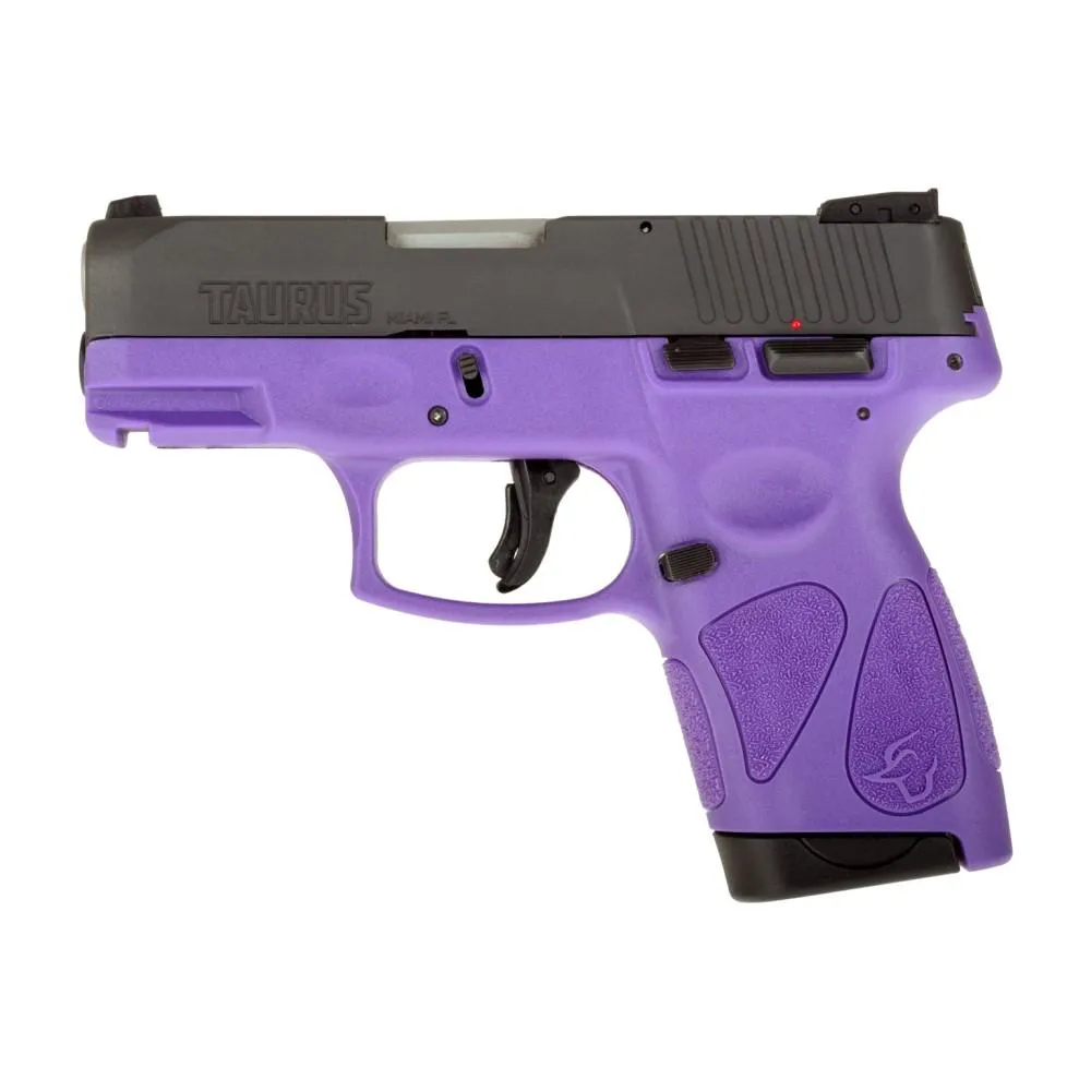 Taurus G2S 9mm Compact 3.26" Stainless Barrel Dark Purple Frame 7Rd