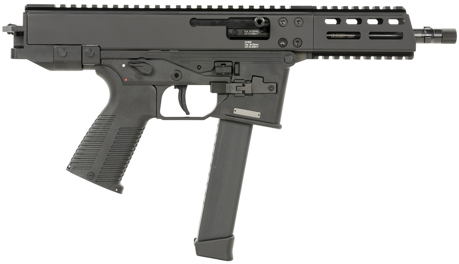 B&T GHM9 9mm Pistol 6.9" 33+1 Black Glock Mag Compatible