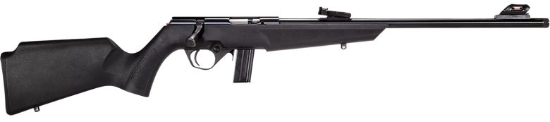 Rossi RB22L1611 RB22 Compact 22 LR 10+1, 16" Matte Black Button Rifled Free Floating Steel Barrel, Matte Black Stainless Steel Receiver, Black Monte Carlo Stock, Right Hand
