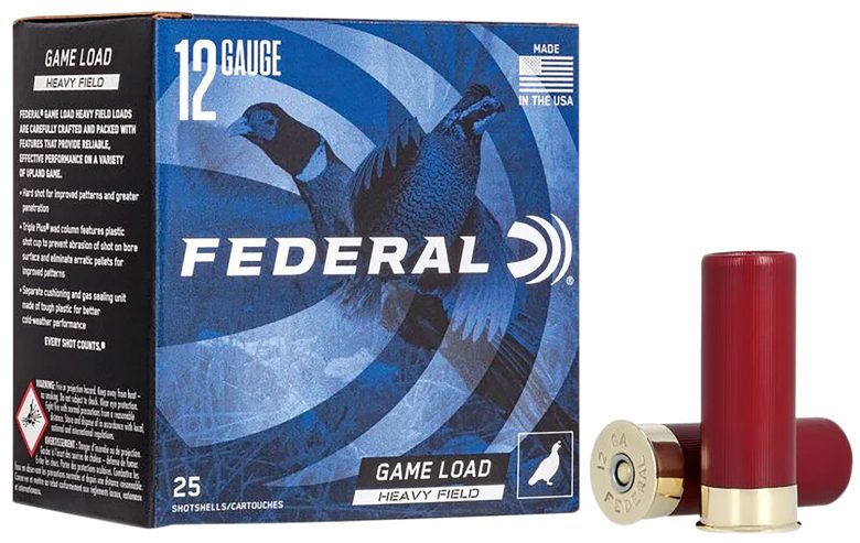 Federal H1256 Game-Shok Heavy Field 12Gauge 2.75" 1 1/4oz 6Shot 25 Per Box/10 Case