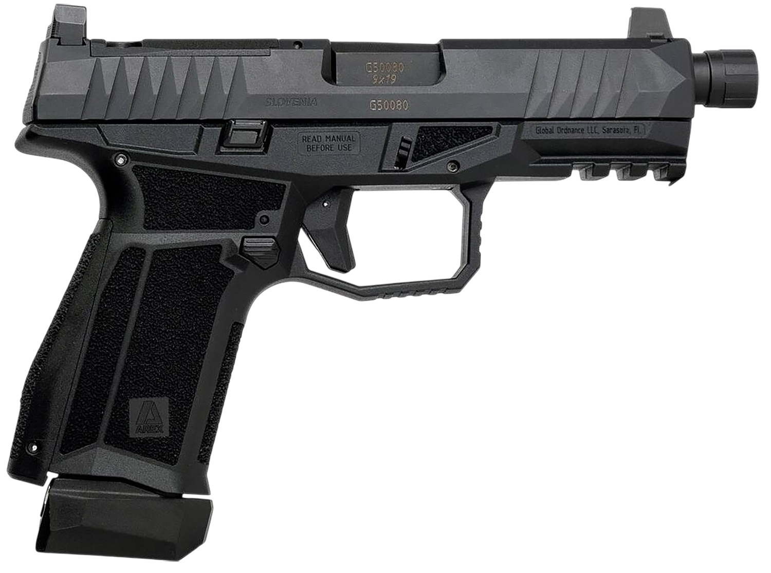 Global Ordnance Delta M Gen2 9mm 4" Optic Ready 15+1 Black Pistol
