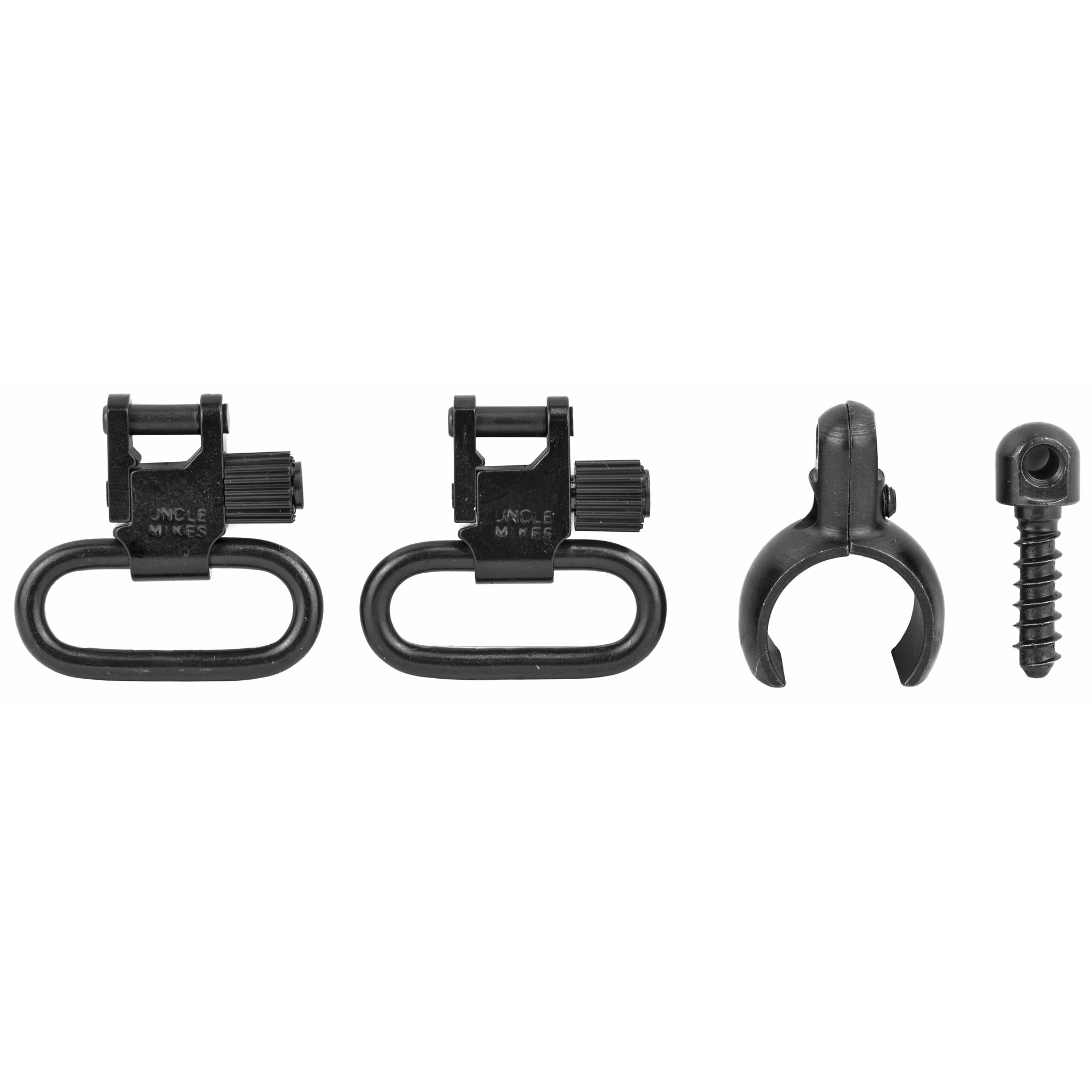 Uncle Mike's Quick Detach Swivel Set for 20 Gauge .700-.750" Diameter, 1" Loop, Blued Steel