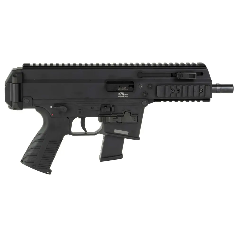 B&T APC45 PRO GLOCK LOWER PSTL 45ACP 7" BLACK 13RD