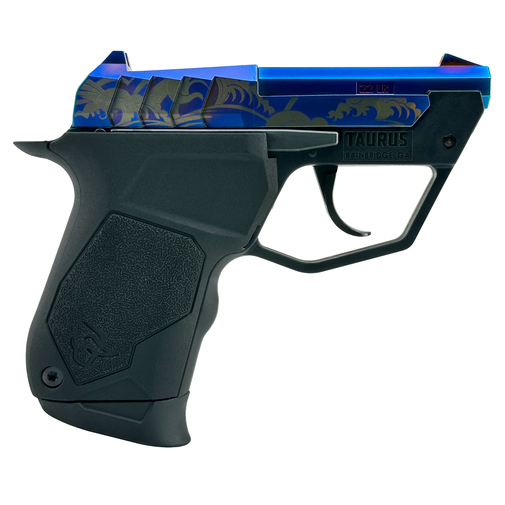 Taurus 22TUC 22 LR 2.5" Semi-Auto Pistol with Great Wave Engraving