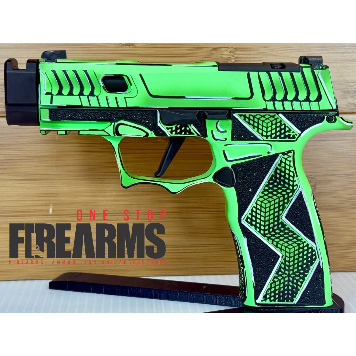 SIG Sauer P365X Anime Green Compensated 9mm Custom Pistol