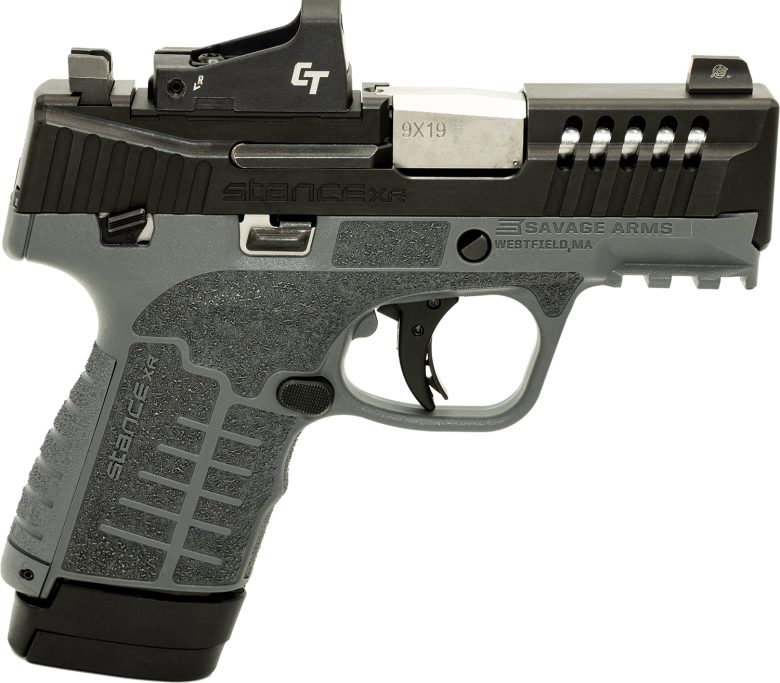 Savage Arms 67060 Stance XR 9mm 13+1 3.20" Natural Black Nitride Ported Stainless Steel Slide Gray Glass Filled Nylon Grip Ambidextrous