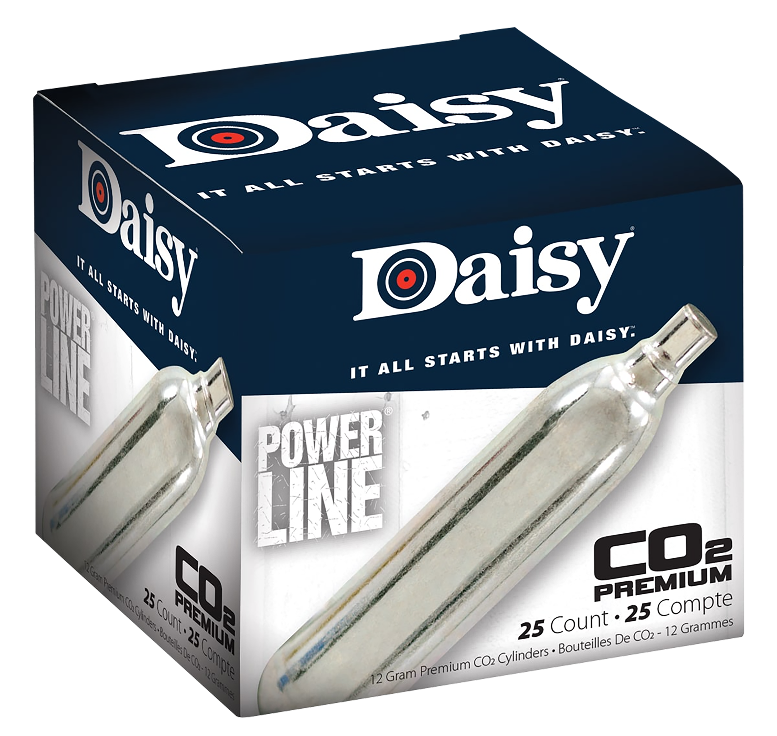 Daisy Powerline 7025 CO2 Cylinders, 12 Gram, 25 Per Box - image 4 of 5
