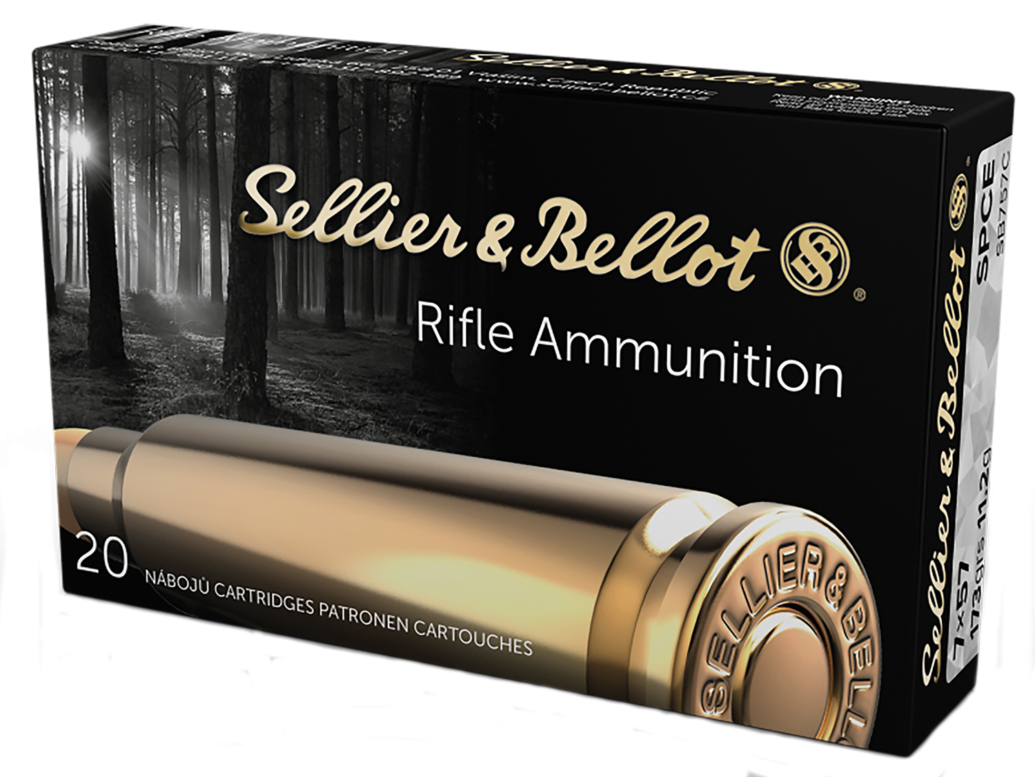 Sellier & Bellot 7x57mm Mauser 173gr SPCE Rifle Ammo 20rd Box