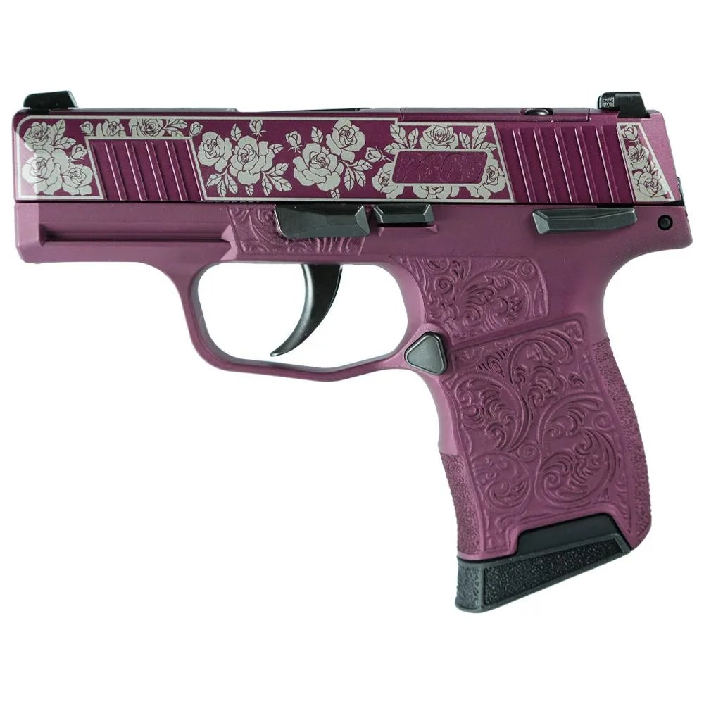 Sig P365 .380 Black Cherry Roses 3.1" 10rd MS Exclusive Pistol