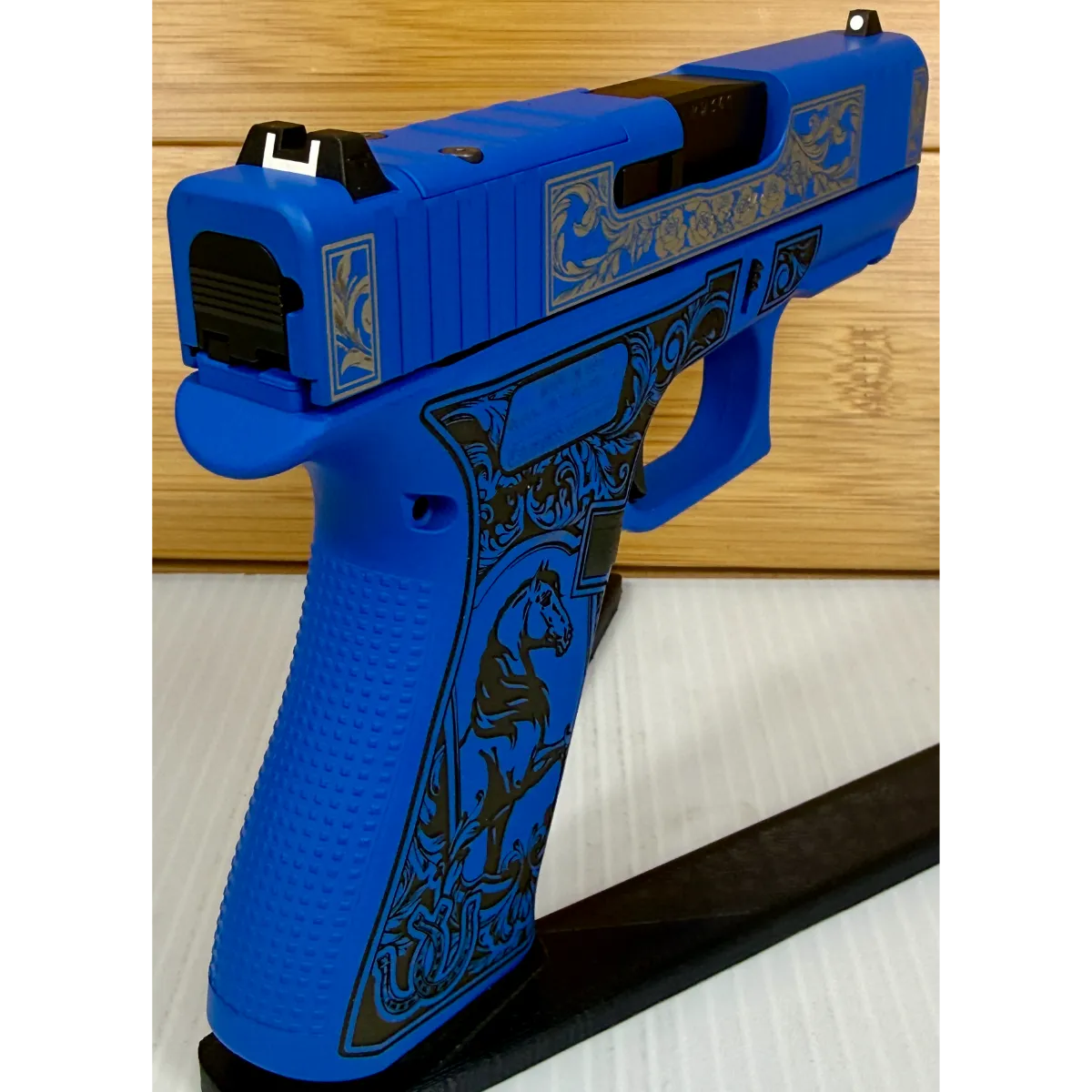 Glock 43X Glock & Horses Blue 9mm 10Rd Pistol