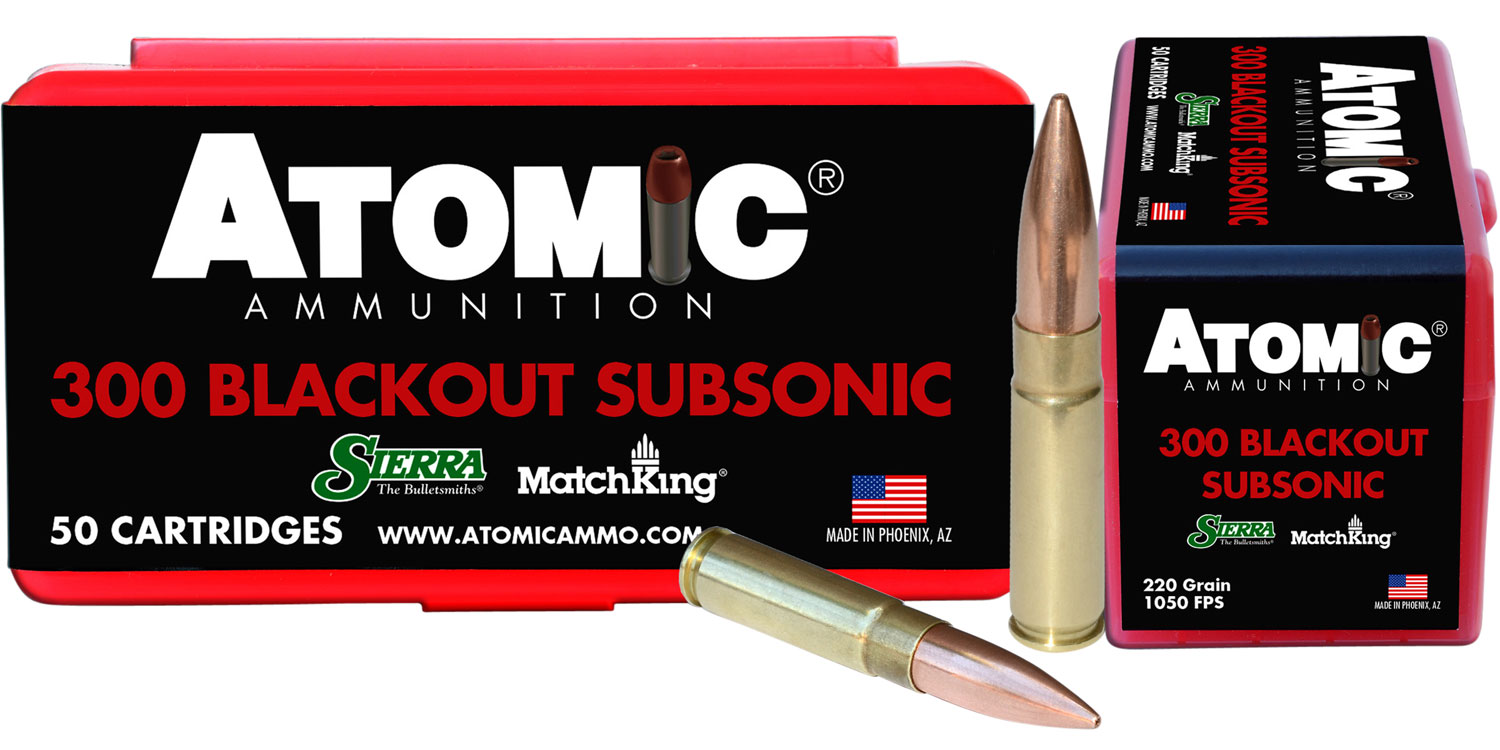Atomic Ammunition 300 Blackout Subsonic 220gr HPBT 50rd Box