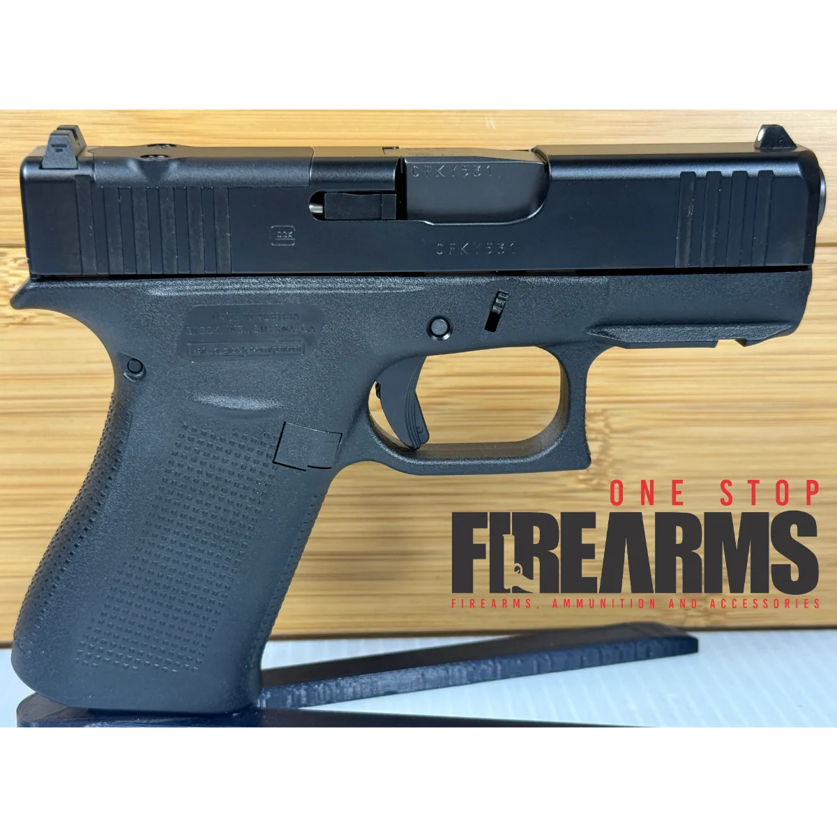 GLOCK G43X 9MM BLACK 3.39" MOS RAIL PISTOL