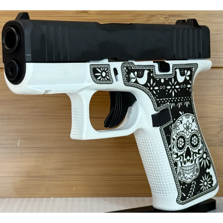 Glock 43X "Sugar Skull" Black & White 9mm 10rd Pistol