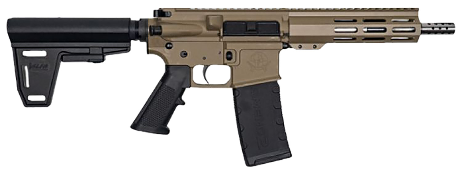 Great Lakes AR-15 223 Wylde 7.5" FDE/SS Pistol