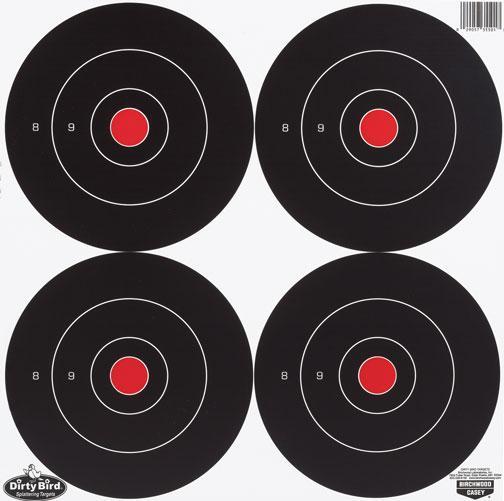 Birchwood Casey Dirty Bird 5.50" Bullseye Tagboard Hanging Target - 12 Pack