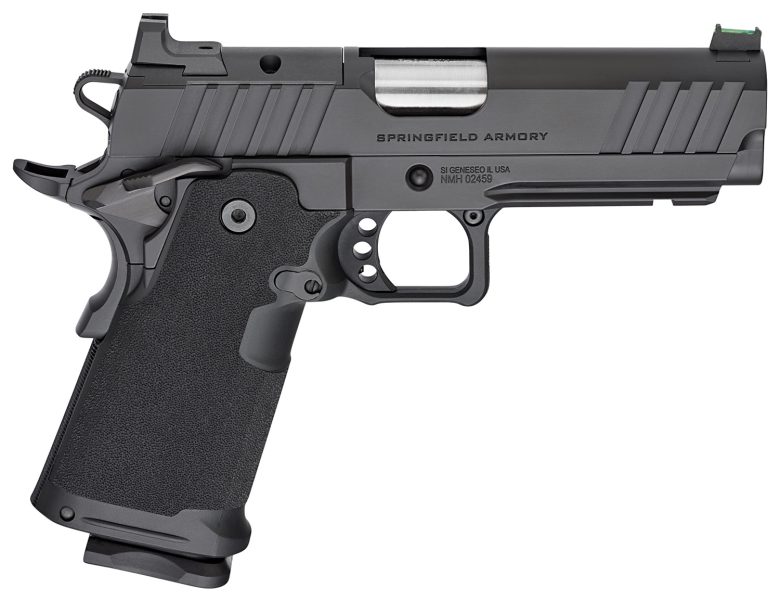 Springfield Armory PH9117AOS Prodigy 9mm Luger 20+1/17+1 4.25" Bull Barrel, Black Cerakote Carbon Steel Frame w/Picatinny Acc. Rail, Optic Ready Slide, Polymer Grip, Fiber Optic Sight