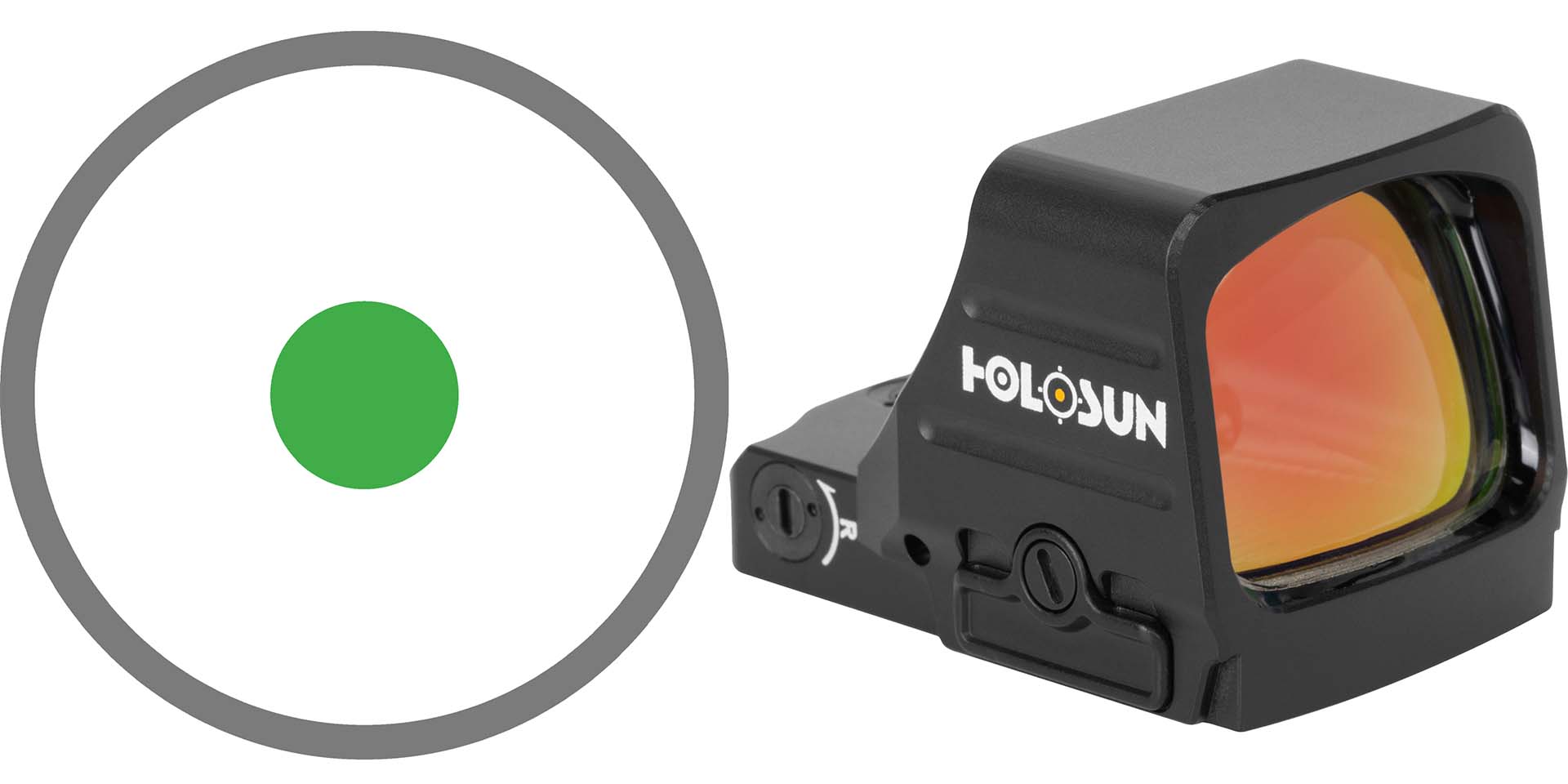 Holosun 407COMP Green Dot Open Pistol Sight, 6 MOA - image 5 of 5