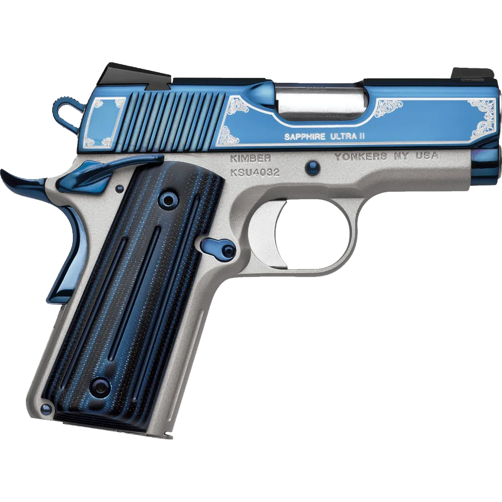 Kimber Ultra II .45 ACP 3" 7+1 Sapphire Blue Slide G10 Grip