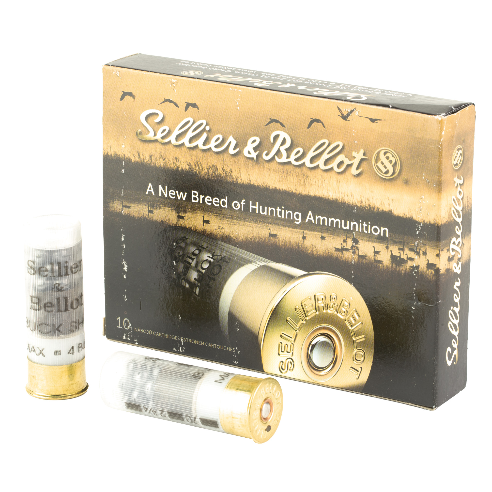 Sellier & Bellot Shotshell 12 Gauge 2.75" #4 Buck