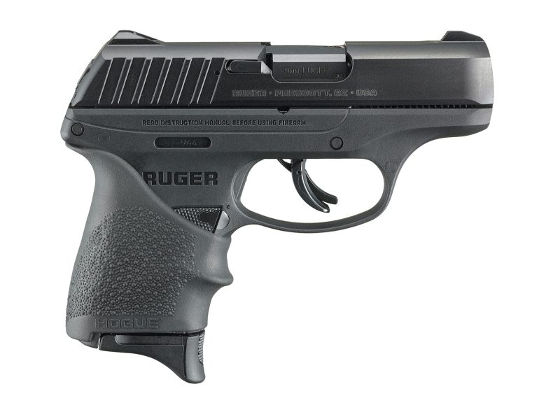 Ruger Ec9s Hogue Grip 9mm 7 Round Pistol