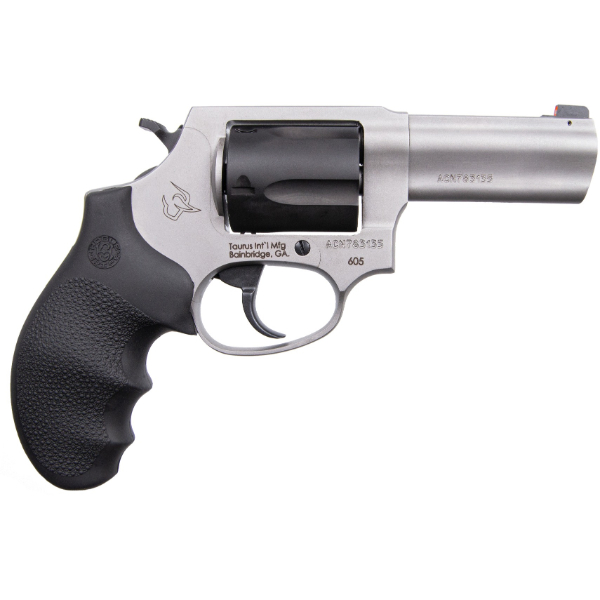 Taurus 605 Stainless Hogue Grips 357 Mag Revolver