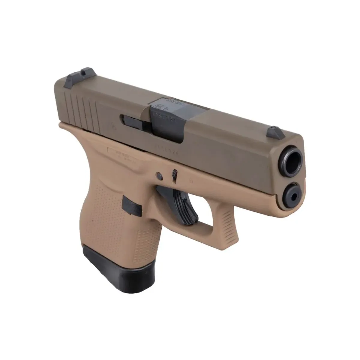 Glock 43 9mm Subcompact Dark Earth Frame Patriot Brown Custom