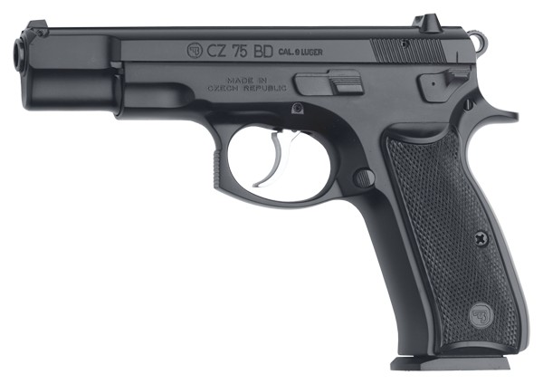 CZ 75BD 9MM BLK DCKR 10RD
