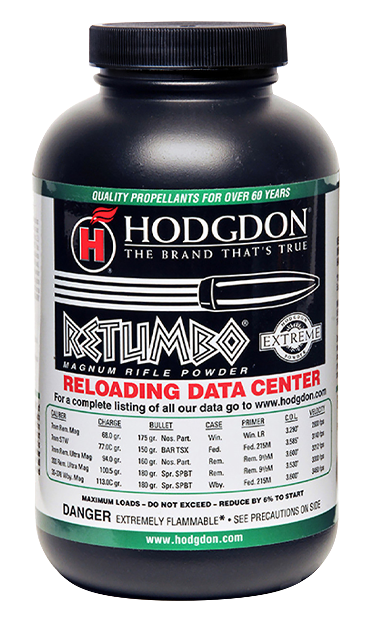 Hodgdon Retumbo Magnum Rifle Powder 1 lb